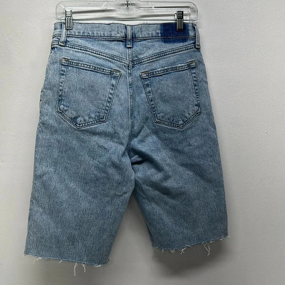Abercrombie And Fitch Denim Shorts 90s Straight Ultra Hi Rise Cut Off Size 28 6 - Picture 4 of 7